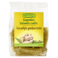 Bâtonnets de gingembre confit